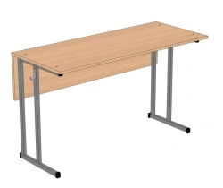 Square Tube Student Desk for Two, Non-Adjustable, Model SU-1.2