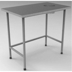 Modern Waste Collection Table with Steel Frame