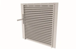 RUZHA Type Outdoor Shutters with Louvers for Weather Protection