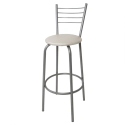 Wave Design Bar Stool with Metal Frame