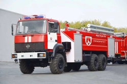 Fire Tanker for Firefighting AЦ-10.0-?, Type 58810, Modification 58810D on Ural-63701-1951 Chassis