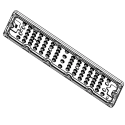 LED Lens for Fixtures AMT-HB-236x70-3535(66)-90