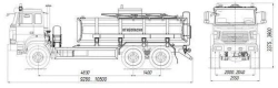 Fuel Tanker ATZ 4680L1-10 on Ural 4320 Chassis