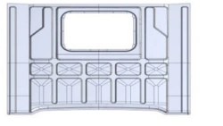 Upper Roof Panel for Cars, Stamped Steel A9606576509