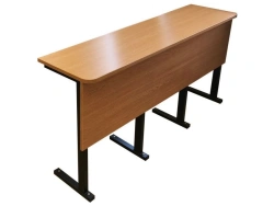 Metal Frame Auditorium Table with Wooden Top