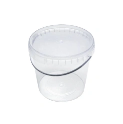 Consumer polymer packaging according to TU 22.22.1-012-54287340-2018: buckets with capacity from 550ml to 2000ml, including in a