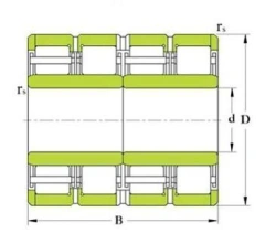 Four-Row Radial Roller Bearing with Short Cylindrical Rollers 4427/850