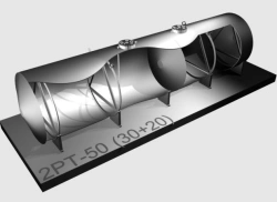 Double-Walled Horizontal Cylindrical Steel Tank 2RT - 50 (35+15)