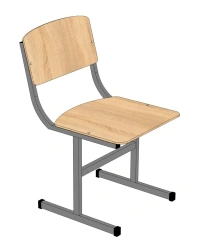 Metal Student Chair with Fixed Height, Square Tube STU-1