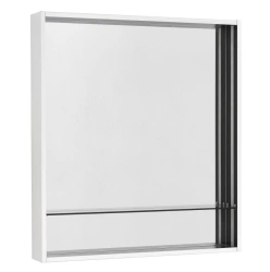 Riviera 60 White Matte Mirror Cabinet by Aquaton