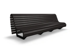 Curved Sofa with Metal Frame, 3 Meters