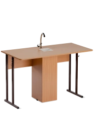 Standard Two-Seat Student Table for Chemistry Lab, Type 1