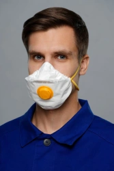 Filtering Half Mask for Aerosol Protection "Lepestok-5 SB Class" FFP1 NR D