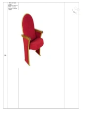 Louvre Armchair for Public Spaces, Size: 535x760x970 mm, Cushion Thickness: 110 mm