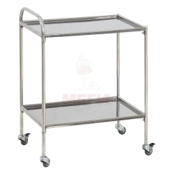 Stainless Steel Mobile Procedure Table with Two Shelves SPp-01-MSK(5501)