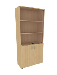 Wide Semi-Closed Glass Cabinet SHU 02C, Omega Brand