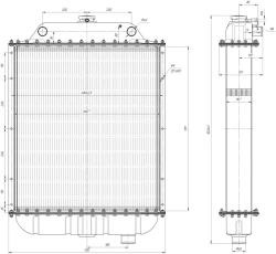 Water Radiator BR-184.1301.100 for Internal Combustion Engines