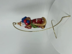 Glass Christmas Ornament "Santa Claus with Blue Bag