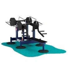 Outdoor Strength Trainer for Shoulder Development with Adjustable Load