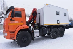 Special Van Truck with Crane Manipulator, KAMAZ 4308-G5, GIRD 5849BF