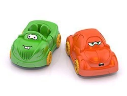 Cartoon-Inspired Small Cars "Glazastiki" (Set of 2)