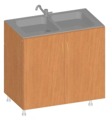 Kitchen Work Table with Overlay Sink Art. U.09.08