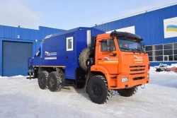 Mobile Workshop with Crane UZST Model 483F-38 on KAMAZ 43502-D5 Chassis