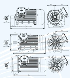 Explosion-Proof Asynchronous Electric Motors DVR 355, 75-375 kW