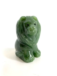 Jade Lion Figurine - Unique Souvenir Decoration