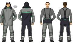 Men's Heat-Resistant Suit (Jacket & Pants) for High Temperature Protection