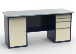 Two-Column Workbench with Galvanized Top, Model SV-2T.01.04.19.SO