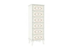 High Chest of Drawers Facade in Alabaster - Louisa LD.665280.000