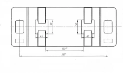 Cast Type KBL-50 Pad for Rail Fastenings