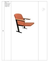 Fit Theater Chair, Size 515x510/700x884, Seat Cushion Thickness 75mm