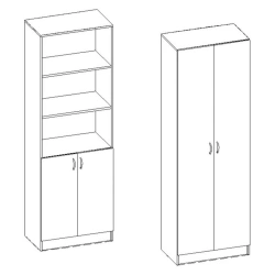 Wooden Document Cabinet - LDP Base