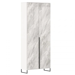 Two-Door Wardrobe in White Gloss/StatUARIO - Nord LD.454010.000