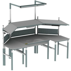 Adjustable Workbench with ESD Laminate Top, Model SR-40