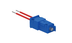 LED Indicator with Wires, 230V~, Blue, Model 72182.5