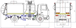 Side Loading Garbage Truck MK-3552-03