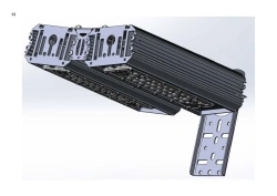 Industrial Design LED Light "MTM IoT" Series CUBE 80 Two Modules Side Connection 10 Degrees Console Mount