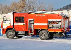 Fire Truck Tanker for Firefighting AC-5.0-40/4, Type 58816T, on KAMAZ-53605-A5 Chassis