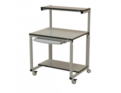 Ergonomic Mobile Computer Desk with ESD Protection