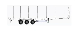 V-Trailer 310 3-Axle Pneumatic Suspended Log Transport Semi-Trailer