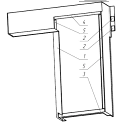 Left Upper Panel S.15-30.10.040 for Tram Car Exterior/Interior