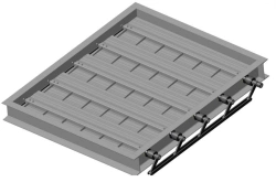 Dust-Gas-Air Duct Valve PGVU 1400*450