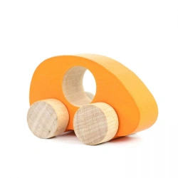 Wooden Pull Toy "Tomik Car" Orange (1 piece) Model 2-102