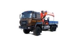 Special Truck BORUS 48121 with Inman IM 150NT Crane on Ural 43 Chassis