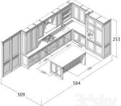 Kitchen Furniture Set "Adele ZDRKD-4