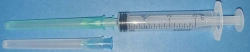 Sterile Single-Use Three-Component Injection Syringe 3ml with Two Needles