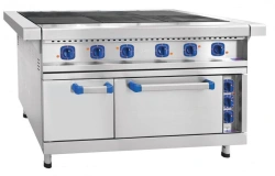 Electric Kitchen Stove with Six Burners and Convection Oven EP-6JSH-K-2/1